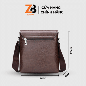 Túi xách nam ZERBAG đeo chéo quai dây da Pu