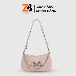 Túi xách nữ ZERBAG đeo chéo họa tiết bướm sang chảnh kèm xích