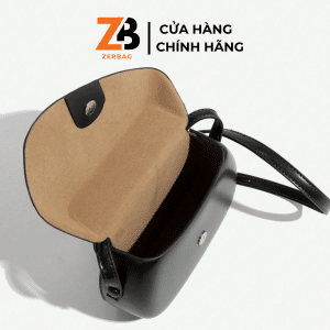 Túi xách nữ ZERBAG đeo chéo vuông PU màu trơn