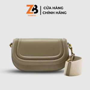 Túi xách nữ ZERBAG đeo chéo vuông trơn cổ điển