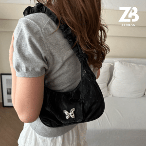 Túi xách nữ ZERBAG đeo chéo họa tiết bướm sang chảnh