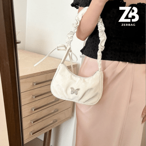 Túi xách nữ ZERBAG đeo chéo họa tiết bướm sang chảnh