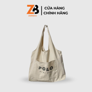 Túi tote vải ZERBAG có ngăn nhỏ bên ngoài