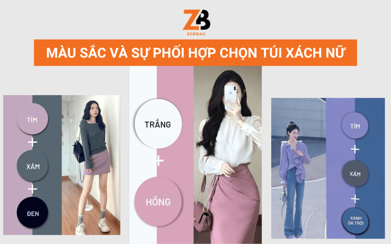 Màu sắc và sự phối hợp chọn túi xách đi dự tiệc