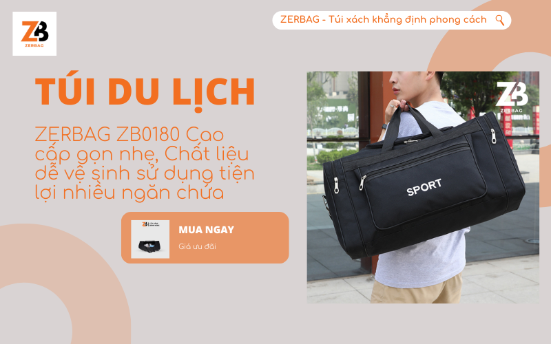 Balo du lịch siêu nhẹ cao cấp ZB0180