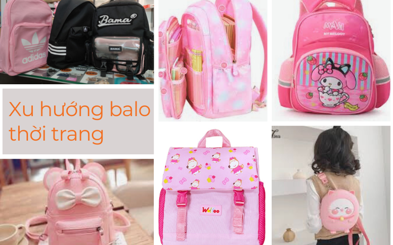 Các xu hướng thời trang của balo mini cho bé gái