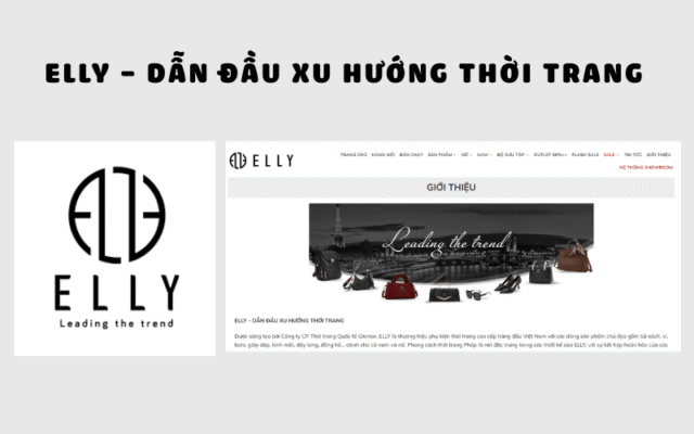 Logo và trang web của ELLY