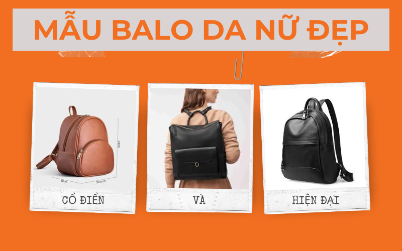 Mẫu balo da đẹp cho nữ