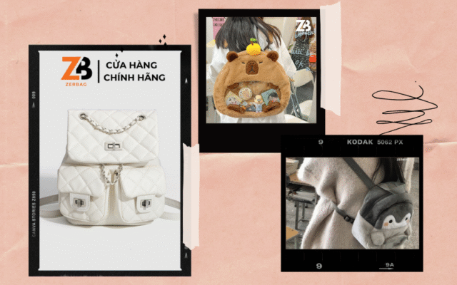 Mẫu balo đi học với thiết kế tiện lợi