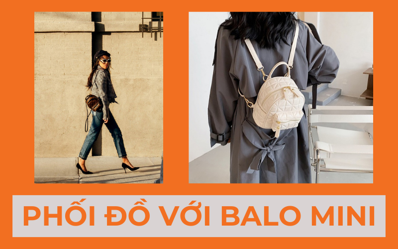 Phối đồ với balo da đẹp cho nữ