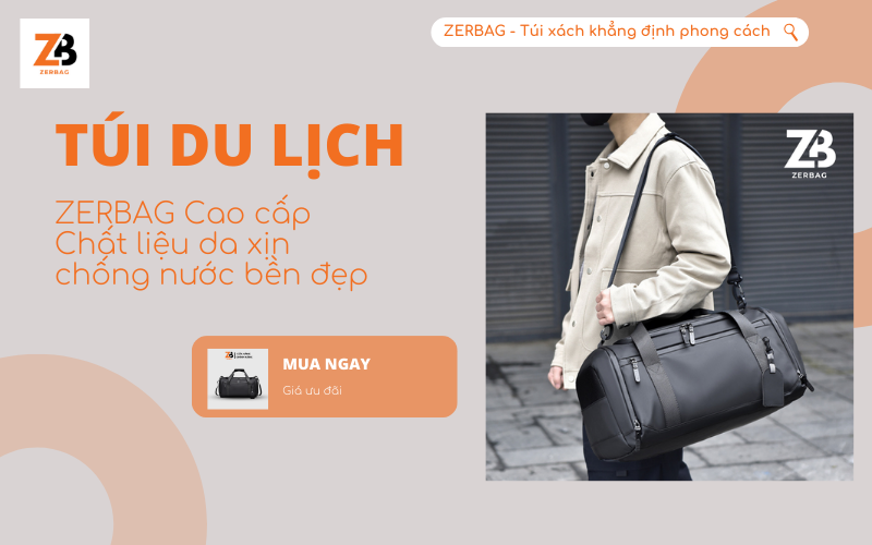 Túi du lịch nam nhỏ gọn chống nước