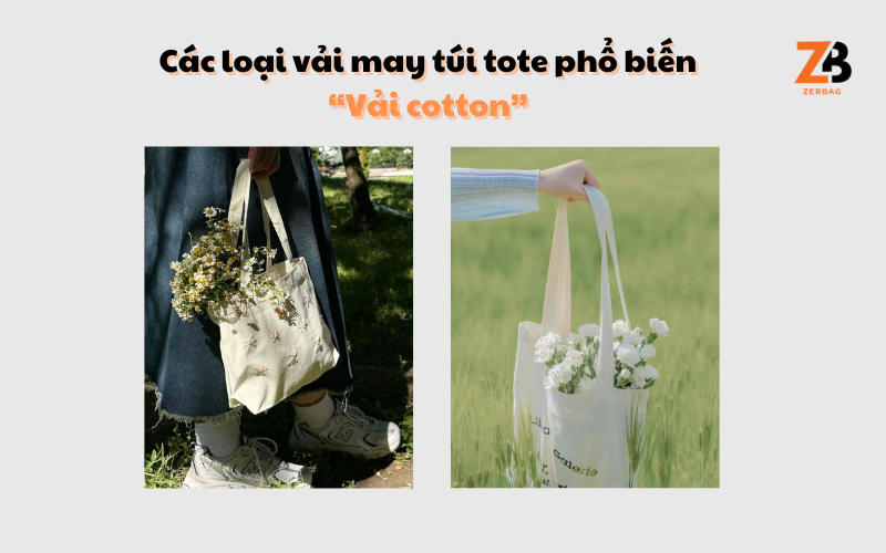 Mua vải may túi tote - Vải cotton 