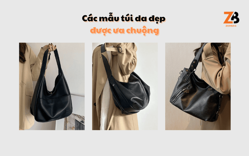 Túi tote da Hà Nội - Hình ảnh minh họa các mẫu túi da được ưa chuộng
