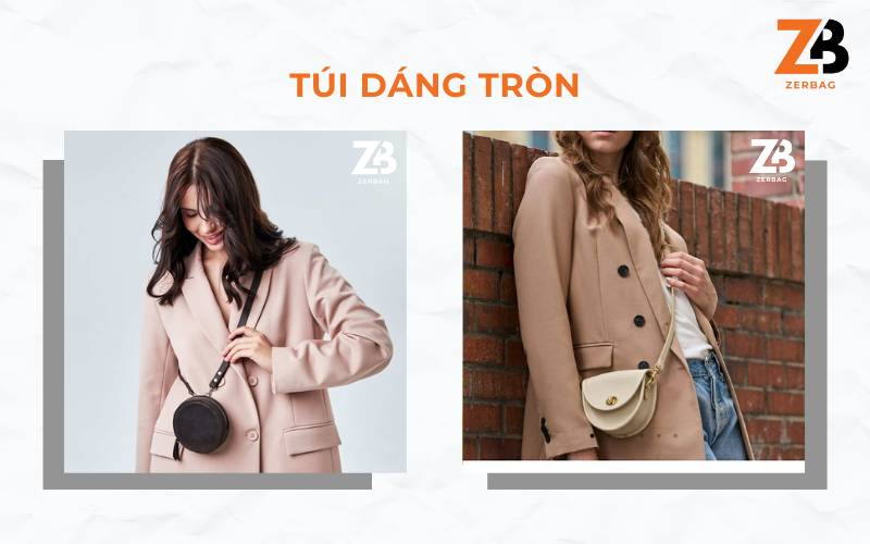 Các mẫu túi đeo chéo nữ nhỏ gọn - Túi đeo chéo dáng tròn