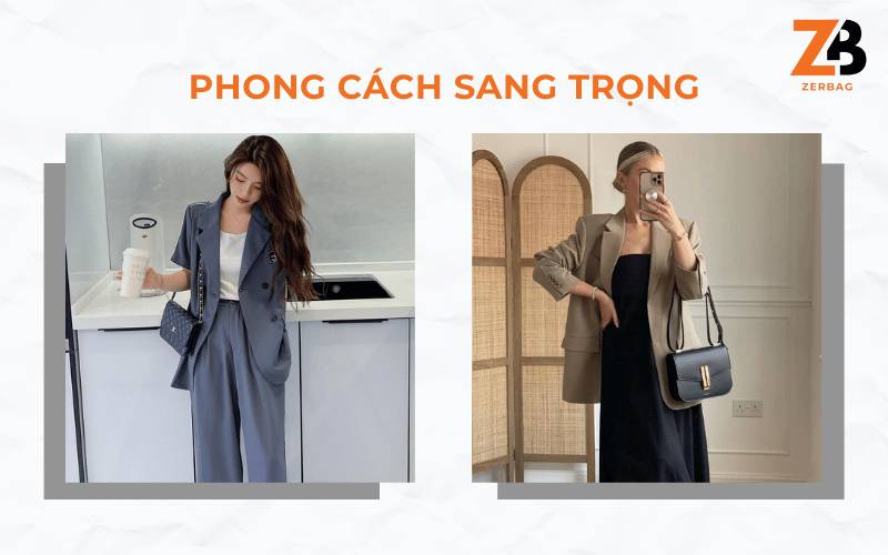 :Cách phối đồ theo phong cách sang trọng với túi đeo chéo nữ hàng hiệu