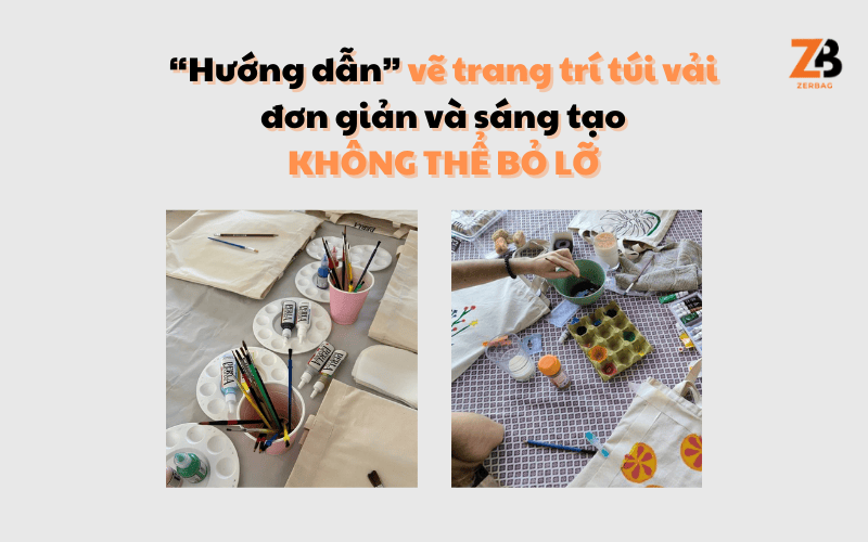Hướng dẫn vẽ trang trí túi vải đơn giản và sáng tạo bạn không thể bỏ lỡ