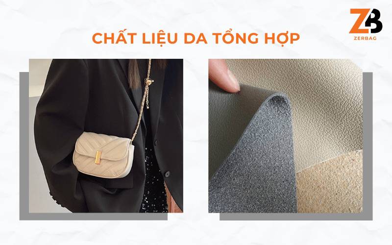 Phân loại túi đeo chéo nữ mini hàng hiệu theo chất liệu - Túi da tổng hợp