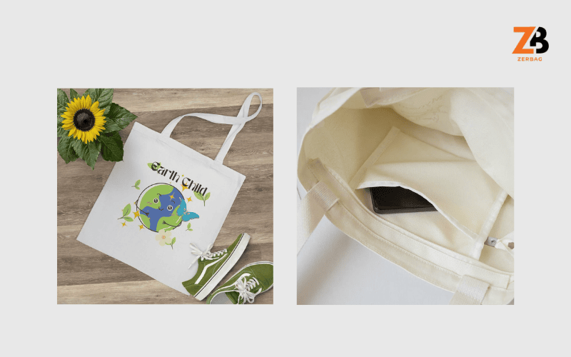 Sử dụng túi vải bảo vệ môi trường -  Hình ảnh mô tả túi vải