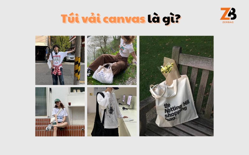 Hình ảnh minh họa túi vải canvas