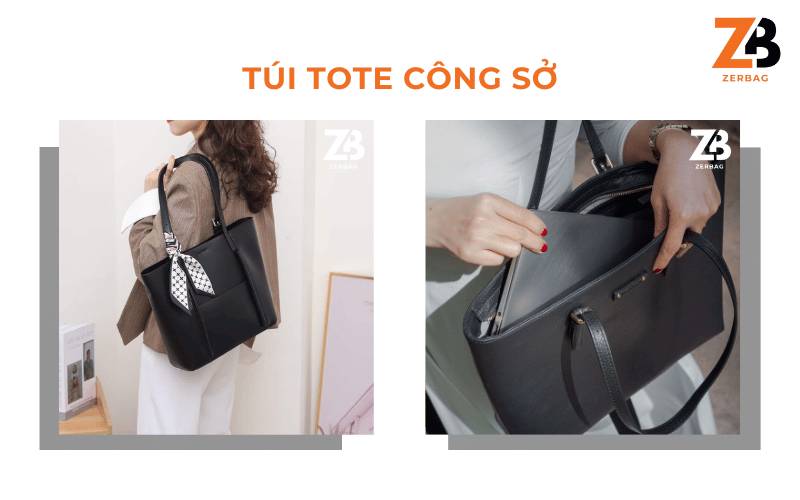 Túi xách công sở nữ hàng hiệu - Túi tote công sở