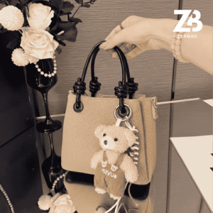 Túi xách nữ đeo chéo ZERBAG basic tặng kèm charm gấu xinh xắn phong cách Hàn