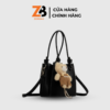 Túi xách nữ đeo chéo ZERBAG basic tặng kèm charm gấu xinh xắn phong cách Hàn