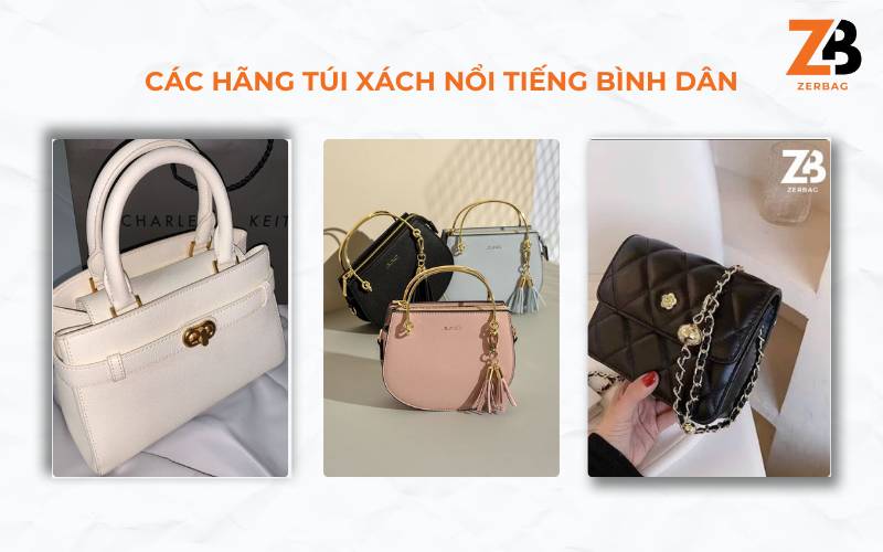 Các hãng túi xách nổi tiếng bình dân