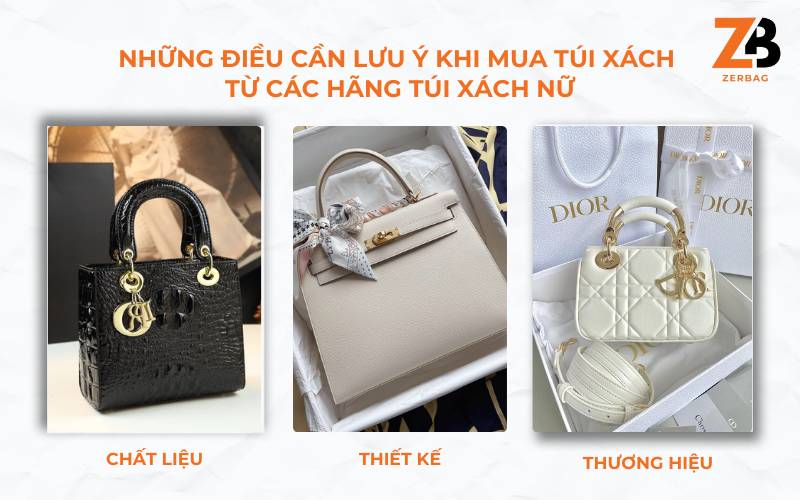 Những điều cần lưu ý khi mua túi xách từ các hãng túi xách nữ