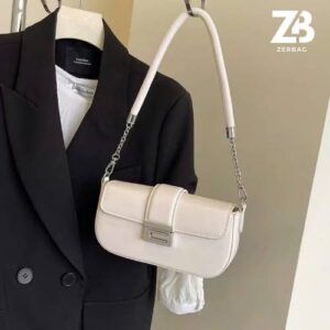 Túi xách nữ đeo vai ZERBAG da PU trơn basic phong cách Hàn Quốc đi học đi làm