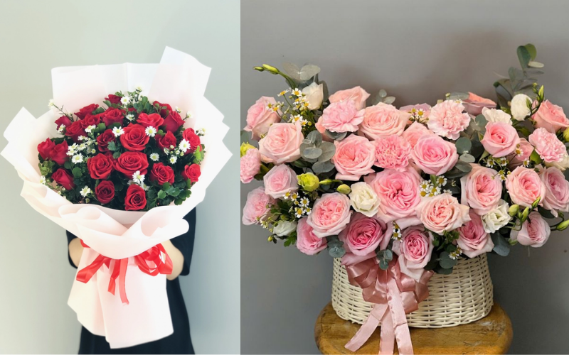 quà tặng mẹ 8 3 hoa tươi