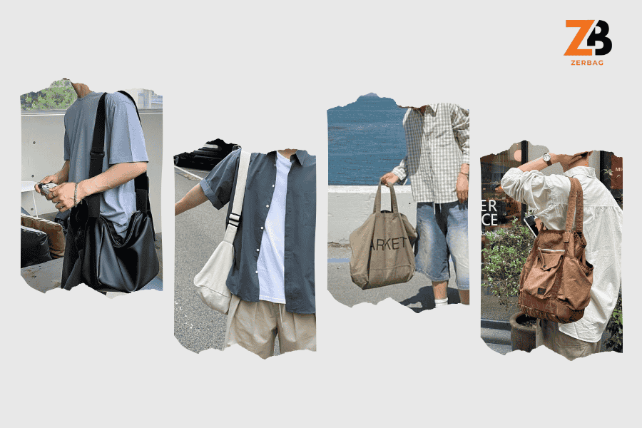 Túi vải canvas nam - Hình ảnh minh hoạ chọn túi vải canvas nam